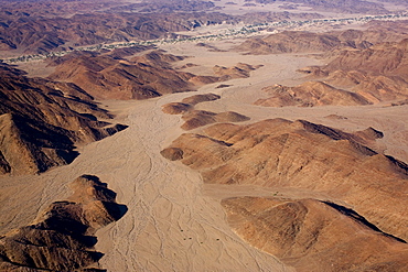 Aerial, Skeleton Coast Park, Namibia, Africa