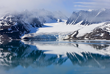 Glacier, Spitzbergen, Svalbard, Norway, Arctic, Scandinavia, Europe