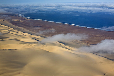 Aerial photo, Skeleton Coast Park, Namibia, Africa