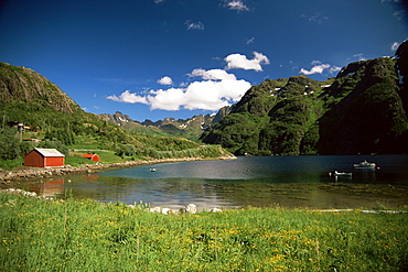 Austnesfjorden, Lofoten, Norway, Scandinavia, Europe