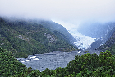 Franz Josef Glacier, Westland Tai Poutini National Park, UNESCO World Heritage Site, West Coast, South Island, New Zealand, Pacific