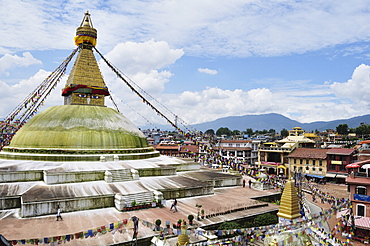 Boudhanath, UNESCO World Heritage Site, Bagmati, Central Region, Nepal, Asia