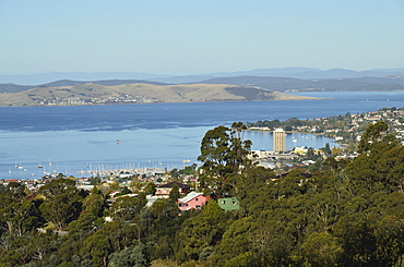 Hobart and the River Derwent, Tasmania, Australia, Pacific