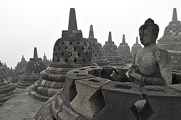 Borobodur, UNESCO World Heritage Site, Kedu Plain, Java, Indonesia, Southeast Asia, Asia