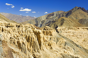 Moon Land eroded cliffs, Lamayuru, Ladakh, Indian Himalayas, India, Asia