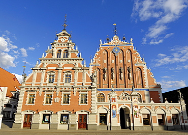 House of the Blackheads, melngalvju nams, Town Hall Square, Ratslaukums, Riga, Latvia, Baltic States, Europe