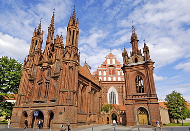 St. Anne's and Bernardine churches, Vilnius, UNESCO World Heritage Site, Lithuania, Baltic States, Europe