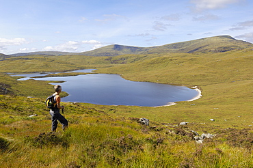 Loch Neldricken, Galloway Hills, Dumfries and Galloway, Scotland, United Kingdom, Europe