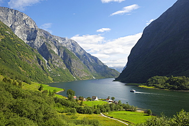 Naeroyfjorden, near Bakka, Sogn og Fjordane, UNESCO World Heritage site, Norway, Scandinavia, Europe