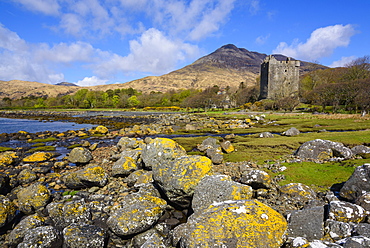 Moy Castle, Lochbuie, Isle of Mull, Inner Hebrides, Argyll and Bute, Scotland, United Kingdom, Europe