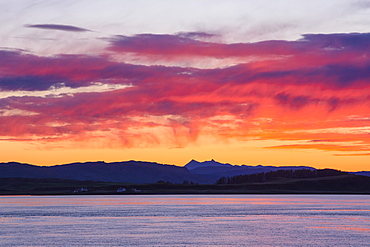 Sunrise over the Inner Hebrides, from Scarba looking towards the Sound of Luing, Scotland, United Kingdom, Europe