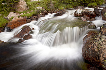 Little Bear Creek Cascade, Shoshone National Forest, Wyoming, United States of America, North America