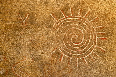 Pictographs, Alabama Hills, Inyo National Forest, California, United States of America, North America