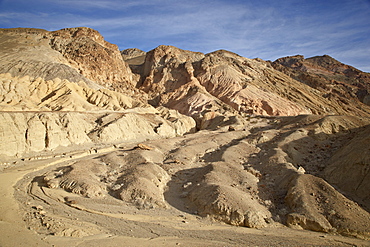 Wash near Artist's Palette on Artist Drive, Death Valley National Park, California, United States of America, North America