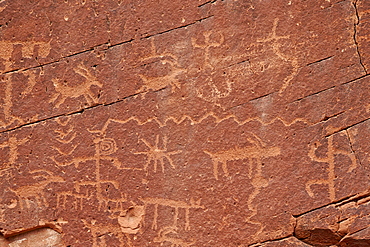 Petroglyphs, Gold Butte, Nevada, United States of America, North America