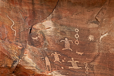 Petroglyphs, Gold Butte, Nevada, United States of America, North America