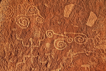 Petroglyphs, Vermilion Cliffs National Monument, Arizona, United States of America, North America