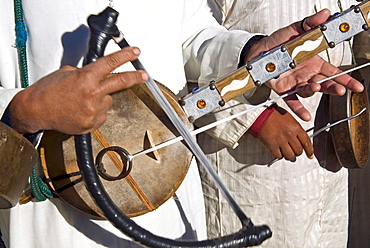 Musicians, Marrakech (Marrakesh), Morocco, North Africa, Africa