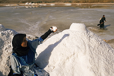 Salt pan, Nippur, Iraq, Middle East