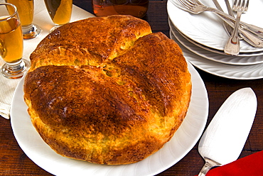 Pinza cake, an Italian dish for Easter Day, Trieste, Friuli-Venezia Giulia, Italy, Europe