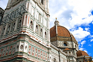 Piazza Duomo and the Cathedral Santa Maria del Fiore, Florence (Firenze), UNESCO World Heritage Site, Tuscany, Italy, Europe