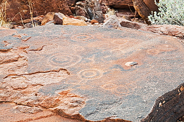 Petroglyphs or rock engravings, Twyfelfontein, UNESCO World Heritage Site, Damaraland, Kunene Region, Namibia, Africa