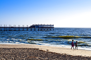 Beach of Swakopmund, Erongo Region, Namibia, Africa