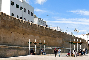 City ramparts, Medina, Tetouan, UNESCO World Heritage Site, Morocco, North Africa, Africa