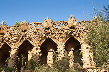 Guell Park (Parc Guell), Unesco World Heritage Site, Barcelona, Catalunya (Catalonia) (Cataluna), Spain, Europe