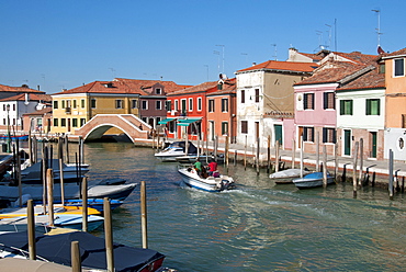 Canal on Murano Island, Venice, UNESCO World Heritage Site, Veneto, Italy, Europe