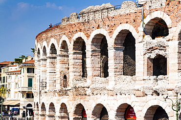 The Roman Arena, Verona, UNESCO World Heritage Site, Veneto, Italy, Europe