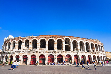 The Roman Arena, Verona, UNESCO World Heritage Site, Veneto, Italy, Europe