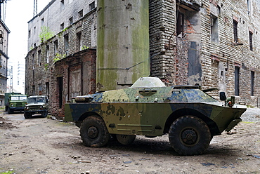 Russian military armored car, Soviet Period Exhibition (1945-1992), Tallinn, Estonia, Baltic States, Europe