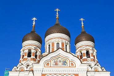 Russian Orthodox Alexander Nevsky cathedral in Toompea, Old Town, UNESCO World Heritage Site, Tallinn, Estonia, Baltic States