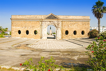 Ottoman monumental gate, La Goulette, Tunisia, North Africa, Africa