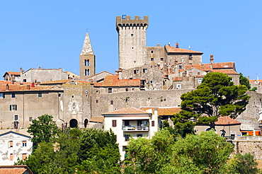 View of Capalbio, Province of Grosseto, Maremma, Tuscany, Italy, Europe