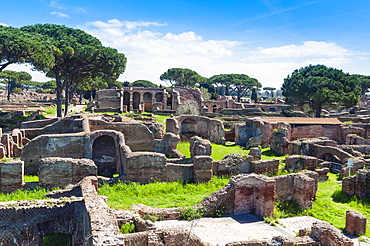 Block of Bacchus and Arianna, Ostia Antica archaeological site, Ostia, Rome province, Lazio, Italy, Europe