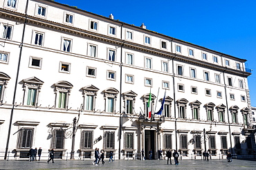 Palazzo Chigi (residence of the Prime Minister of the Italian Republic), Piazza Colonna, Rome, Lazio, Italy, Europe