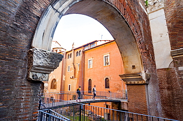 Portico of Octavia dating from 27 BC, UNESCO World Heritage Site, Rome, Lazio, Italy, Europe