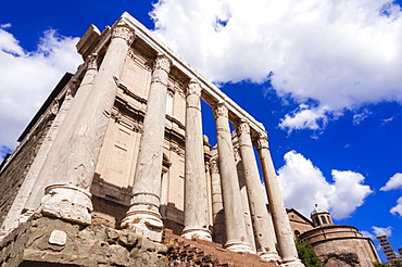 Temple of Antoninus and Faustina, Roman Forum, UNESCO World Heritage Site, Rome, Lazio, Italy, Europe