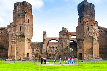 Exterior, Baths of Caracalla, UNESCO World Heritage Site, Rome, Latium (Lazio), Italy, Europe