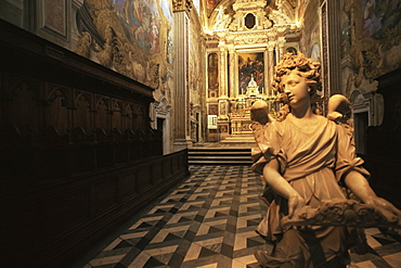 Interior of the Certosa, Calci, Pisa, Tuscany, Italy, Europe