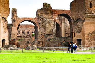 Exterior, Baths of Caracalla, UNESCO World Heritage Site, Rome, Latium (Lazio), Italy, Europe