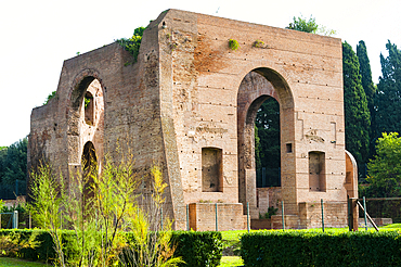 Exterior, Baths of Caracalla, Garden house, UNESCO World Heritage Site, Rome, Latium (Lazio), Italy, Europe