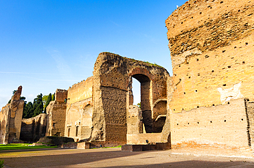 Exterior, Baths of Caracalla, UNESCO World Heritage Site, Rome, Latium (Lazio), Italy, Europe