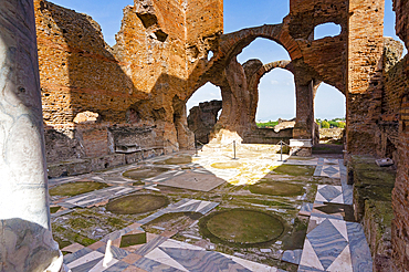 Frigidarium, Baths, Roman Villa of Quintilii, Appian Way, Rome, Latium (Lazio), Italy, Europe