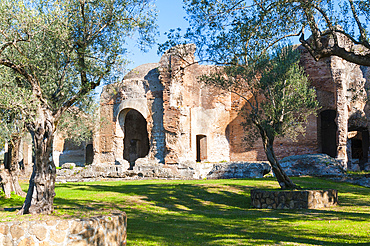 Small Baths, Hadrian's Villa, UNESCO World Heritage Site, Tivoli, Province of Rome, Latium (Lazio), Italy, Europe