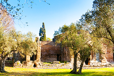 Small Baths, Hadrian's Villa, UNESCO World Heritage Site, Tivoli, Province of Rome, Latium (Lazio), Italy, Europe