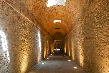 Entrance of Medici Fortress , Arezzo, Tuscany, Italy
