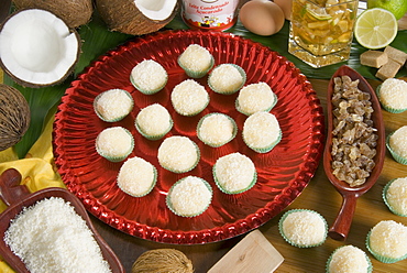 Brazilian food, beijnhos de coco, Brazil, South America